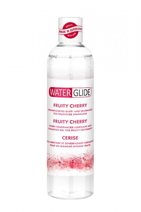 Лубрикант на водной основе с ароматом вишни FRUITY CHERRY - 300 мл. - Waterglide - купить с доставкой в Новороссийске