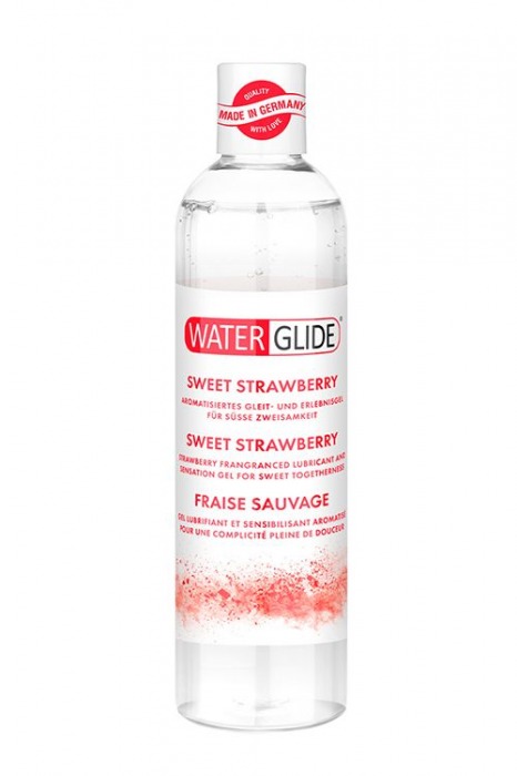 Лубрикант на водной основе с ароматом клубники SWEET STRAWBERRY - 300 мл. - Waterglide - купить с доставкой в Новороссийске