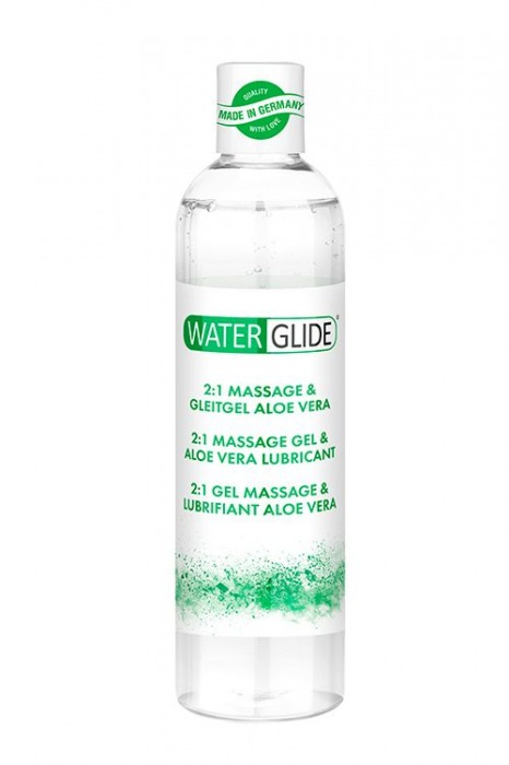 Гель-смазка 2-в-1 MASSAGE   LUBRICANT ALOE VERA - 300 мл. - Waterglide - купить с доставкой в Новороссийске