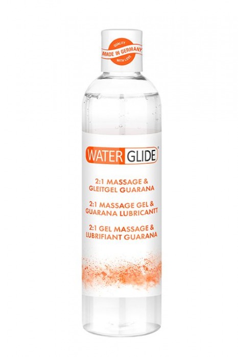Гель-смазка 2-в-1 MASSAGE   LUBRICANT GUARANA - 300 мл. - Waterglide - купить с доставкой в Новороссийске