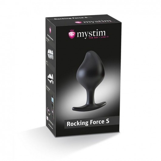 Анальная пробка Rocking Force S для электростимуляции - 9,5 см. - MyStim - купить с доставкой в Новороссийске