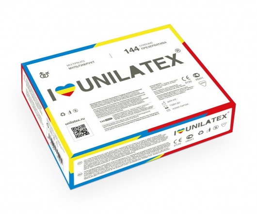 Разноцветные ароматизированные презервативы Unilatex Multifruits - 144 шт. - Unilatex - купить с доставкой в Новороссийске