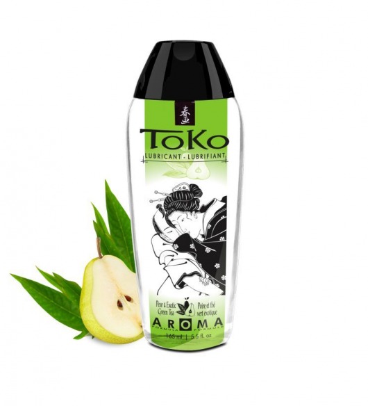 Интимный гель TOKO Pear   Exotic Green Tea с ароматом груши и зеленого чая - 165 мл. - Shunga - купить с доставкой в Новороссийске
